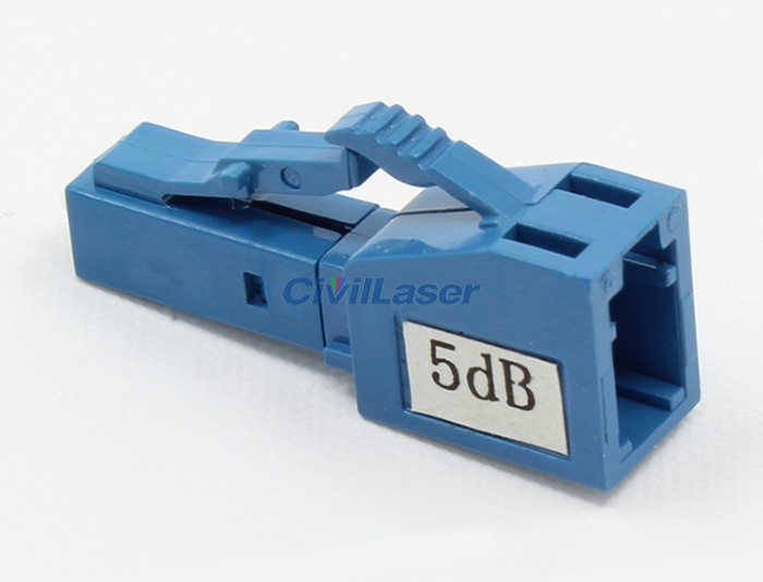 LC PC Single Mode Yin And Yang Type Fiber Optic Attenuator Accurate Attenuation